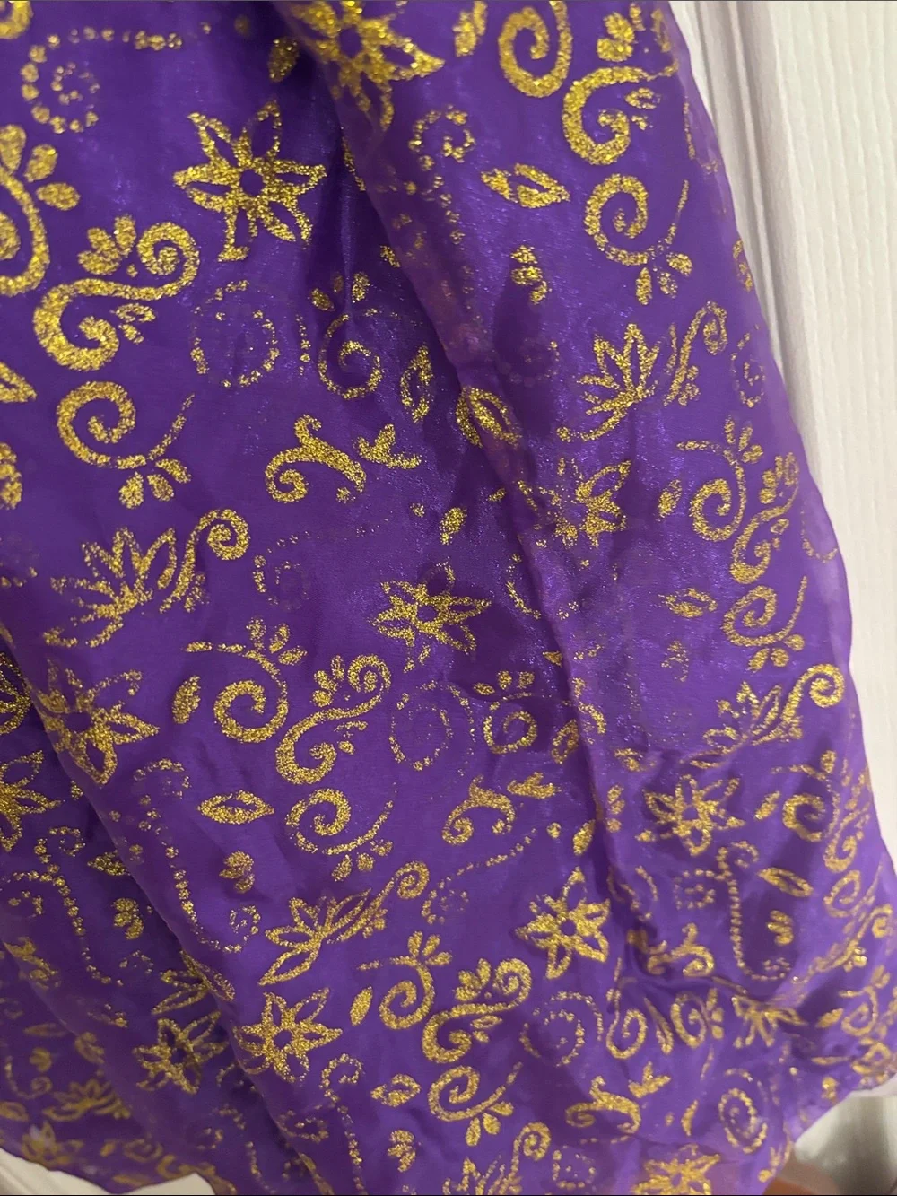 Disney Rapunzel  Princess Costume Dress with Gold Accents